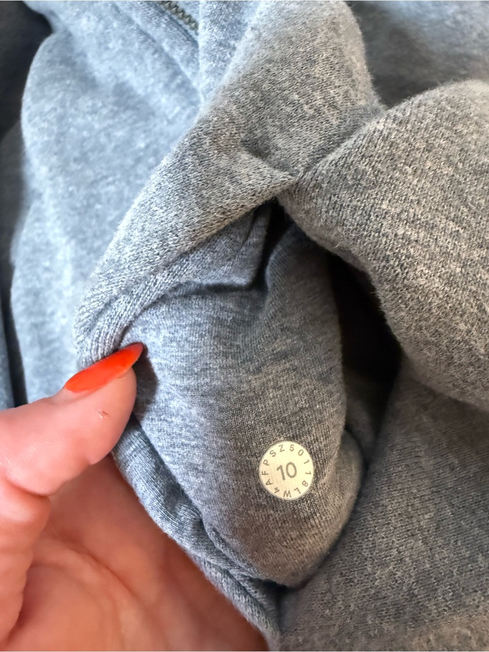 Lululemon Scuba Hoodie Heathered Speckled True Navy Size 10 - Picture 8 of 9
